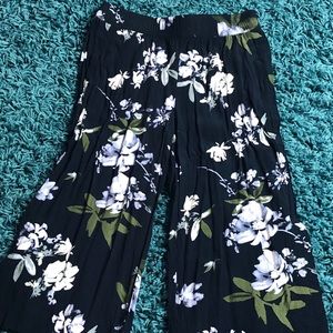 floral gauchos